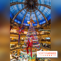 Le sapin de Noël des Galeries Lafayette Haussmann 2023