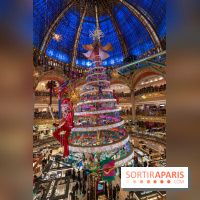 Le sapin de Noël des Galeries Lafayette Haussmann 2023