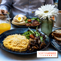 Le brunch à volonté des Jardins du Faubourg par Davide Pecorella -  oeufs brouillés