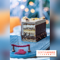 La bûche de Noël de l’Hôtel Barrière Le Fouquet’s Paris 2023