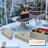 La bûche de Noël de l’Hôtel Barrière Le Fouquet’s Paris 2023