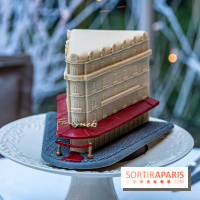 La bûche de Noël de l’Hôtel Barrière Le Fouquet’s Paris 2023