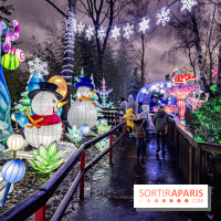 Noël au Parc Astérix 2023, sentier de lumières et patinoire - IMG 5009