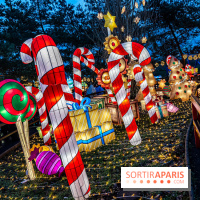 Noël au Parc Astérix 2023, sentier de lumières et patinoire