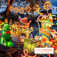 Noël au Parc Astérix 2023, sentier de lumières et patinoire - IMG 5031