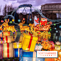 Noël au Parc Astérix 2023, sentier de lumières et patinoire - IMG 5047