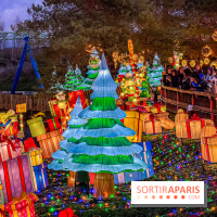 Noël au Parc Astérix 2023, sentier de lumières et patinoire - IMG 5066