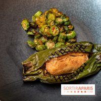 La Bauhinia par Quentin Testart au Shangri La Paris -  le bar de ligne en papillote