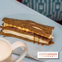 La Bauhinia par Quentin Testart au Shangri La Paris -  millefeuille café de Colombie