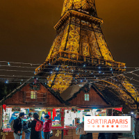 Marché de Noël 2023 au pied de la tour Eiffel - Quai Jacques Chirac
