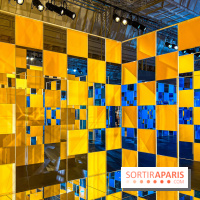 Aux Beaux Carrés, l'exposition de Daniel Buren au Bon Marché Rive Gauche
