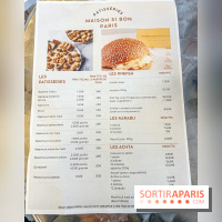Maison Sibon Paris, la pâtisserie libanaise à la fois salon de thé et glacier - Menu