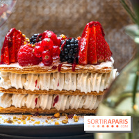 Les Chouettes restaurant  -  millefeuille