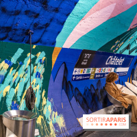 La station de Métro Châtelet re-décoré par des street-artistes -  A7C4425