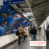 La station de Métro Châtelet re-décoré par des street-artistes