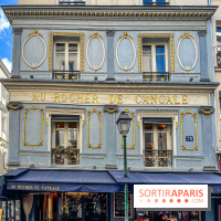 Au Rocher de Cancale, le restaurant historique à la façade bleue rue Montorgueil