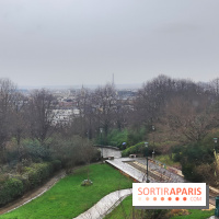 Visuel Paris 20e - parc de Belleville hiver