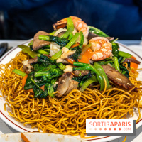 New Hao Khoan, le restaurant chinois et vietnamien, valeur sûre du 13e - nouilles croustillantes aux légumes et fruits de mer