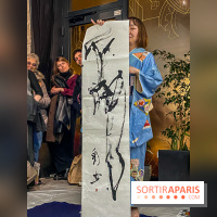 Exposition Sumi et Motion de la calligraphe japonaise Aya Wada à la galerie La Lison