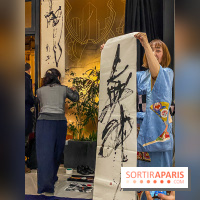 Exposition Sumi et Motion de la calligraphe japonaise Aya Wada à la galerie La Lison
