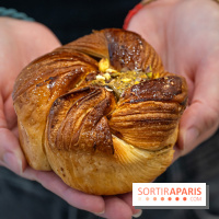 Éveil Boulangerie aux farines anciennes Paris 17e - brioche feuilleté pistache