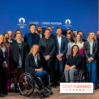 Malles Médailles et Torches des Jeux Olympiques de Paris 2024 griffées Louis Vuitton