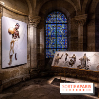 La Trêve la Basilique Saint-Denis, l'exposition costumes et photos de Sophie Comtet Kouyaté en mode jeux Olympique en Grèce Antique -  A7C0601 HDR
