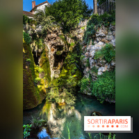 Parc du Dr Fauvel à Villennes sur Seine, grotte et cascades