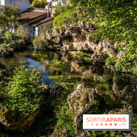Parc du Dr Fauvel à Villennes sur Seine, grotte et cascades