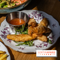 Festival, le café-restaurant rue Étienne Marcel  -  beignets de gambas