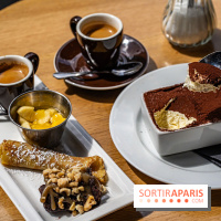 Festival, le café-restaurant rue Étienne Marcel  -  café gourmand - tiramisu - dessert
