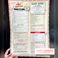 Festival, le café-restaurant rue Étienne Marcel  - carte - menu