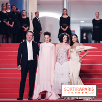 ©Rachid Bellak - Cannes 2024 : Tapis Rouge - The Substance - Dennis Quaid, Coralie Fargeat, Margaret Qualley et Demi Moore