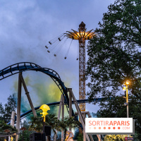 Parc Astérix : inauguration de la Tour Numérobis avec Jamel Debbouze