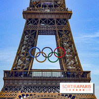 Tour Eiffel anneaux jeux olympiques Paris 2024