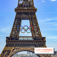 Tour Eiffel anneaux jeux olympiques Paris 2024