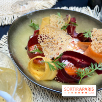 Blossom, Sofitel Paris le Faubourg 2024 - Burratina au sésame grillé