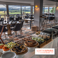 Le Brunch à volonté du belvédère au Domaine de la Corniche dans les Yvelines - photos -  buffet