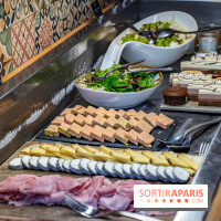 Le Brunch à volonté du belvédère au Domaine de la Corniche dans les Yvelines - photos -  fromages - charcuteries - foie gras