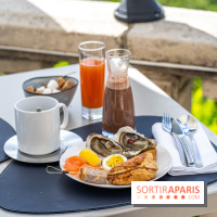 Le Brunch à volonté du belvédère au Domaine de la Corniche dans les Yvelines - photos -  table