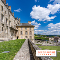 Le Château de la Roche Guyon, le château troglodyte dans le Val-d'Oise - 95 -  terrasse