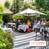 La terrasse du Jardin Privé à Châtelet Les Halles en mode barbecue  -  A7C6501