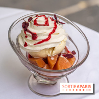 La terrasse du Jardin Privé à Châtelet Les Halles en mode barbecue  -  pêche melba