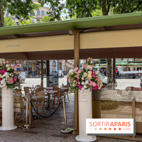 Le Café de la Rose Lancôme par Nina Métayer sur les Champs-Elysées à Paris - Exposition Siège Social Sisley 1086174