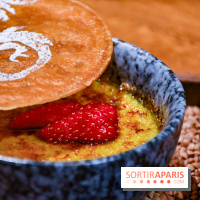 Madame Fan, le restaurant gastronomique chinois à Paris - crème brûlée au Pandan - dessert