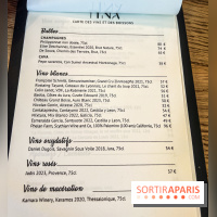 Tina restaurant - bar à Tapas Paris 6  - carte - menu