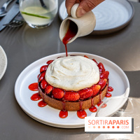Fana Bistrot, le restaurant bistronomique du 18e avec terrasse et vue Sacré Cœur -  tarte aux fraises