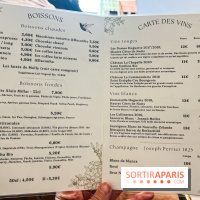 Le brunch à volonté de Chez Molly à Versailles dans les Yvelines - 78 - carte boissons