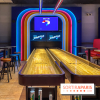 Shuffled, l'enseigne de shuffleboard à Boom Boom Villette - IMG 8533