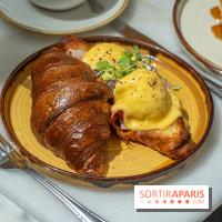 Inform Café, le coffee shop brunch sur fond de monument historique au Citéco -  croissant Bénédicte jambon